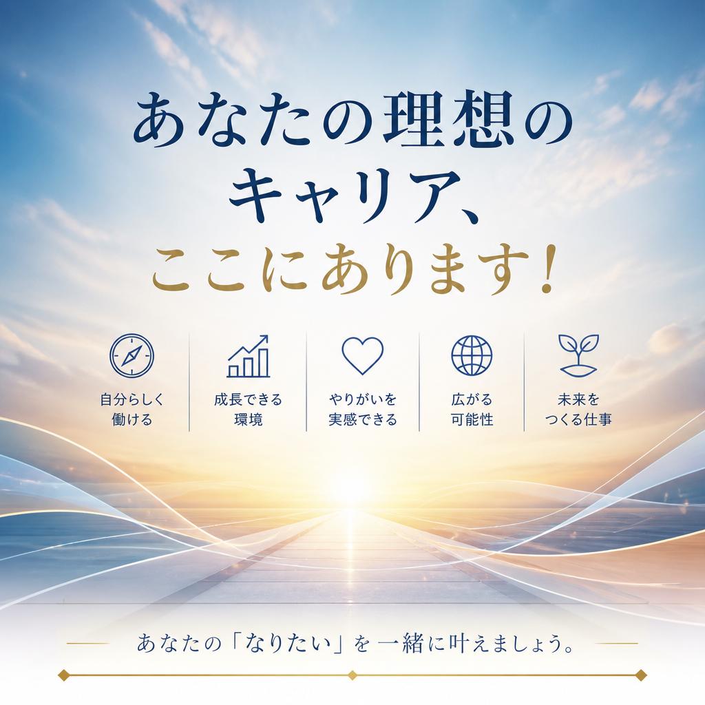 あなたの理想のキャリア、ここにあります！