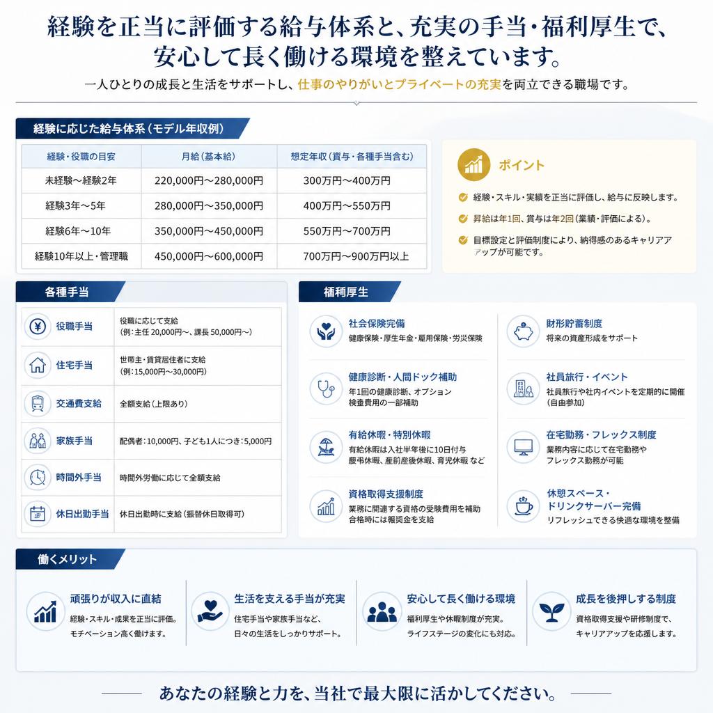 4. 給与・福利厚生の詳細
