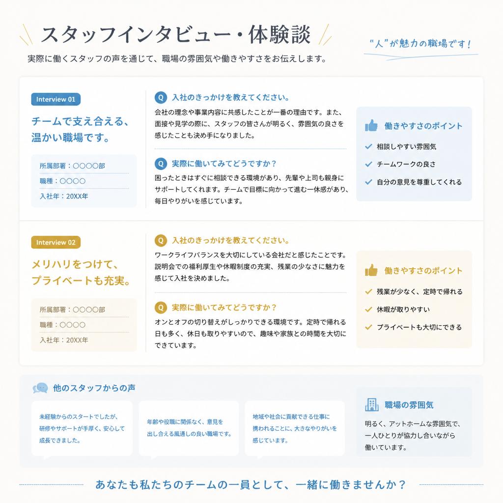 スタッフの声