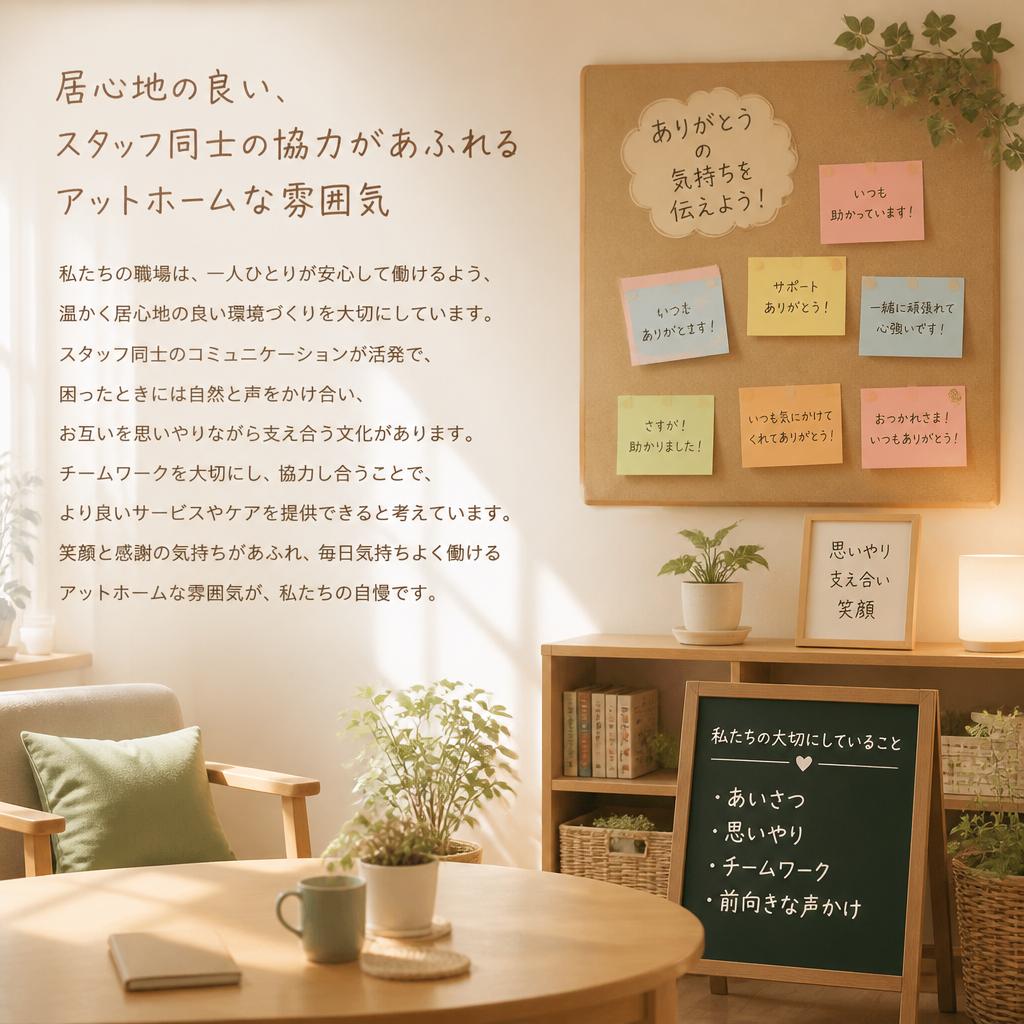 2. アットホームな職場環境