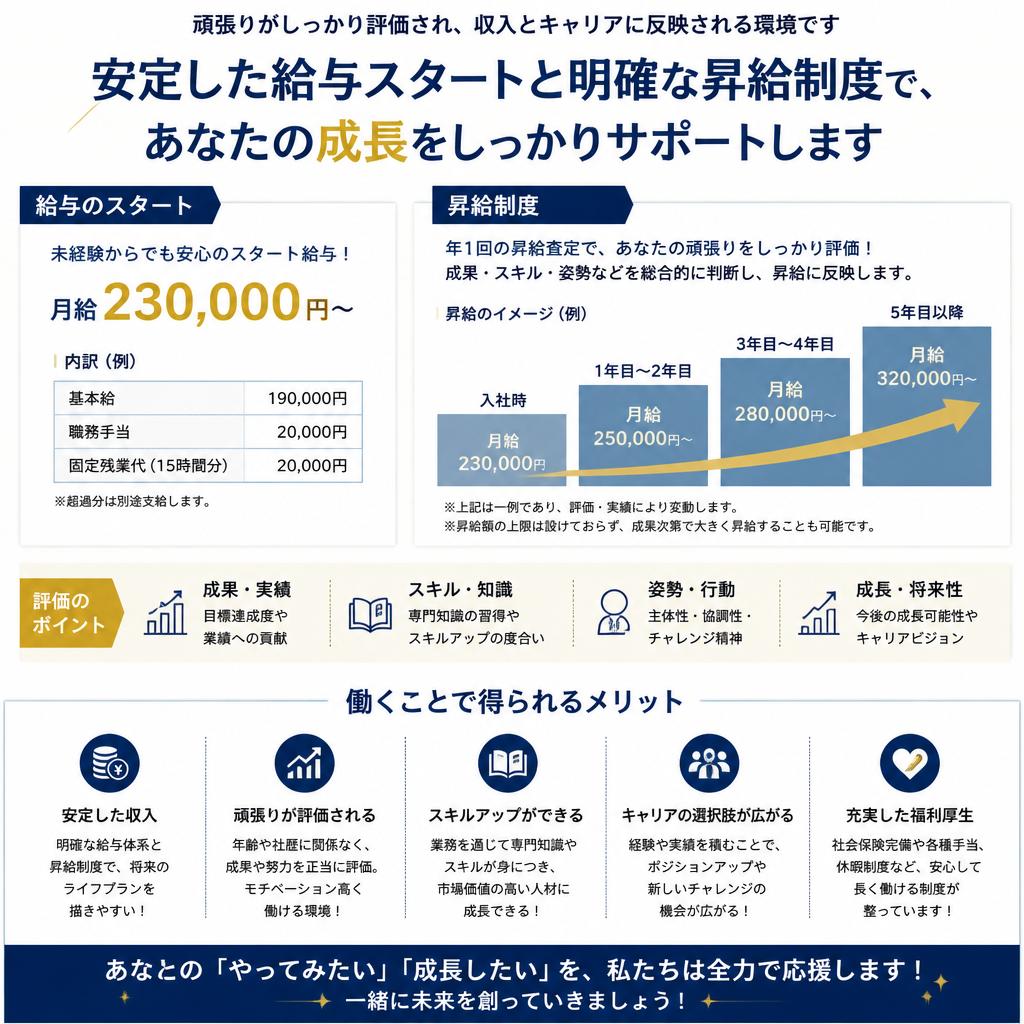 充実した給与制度