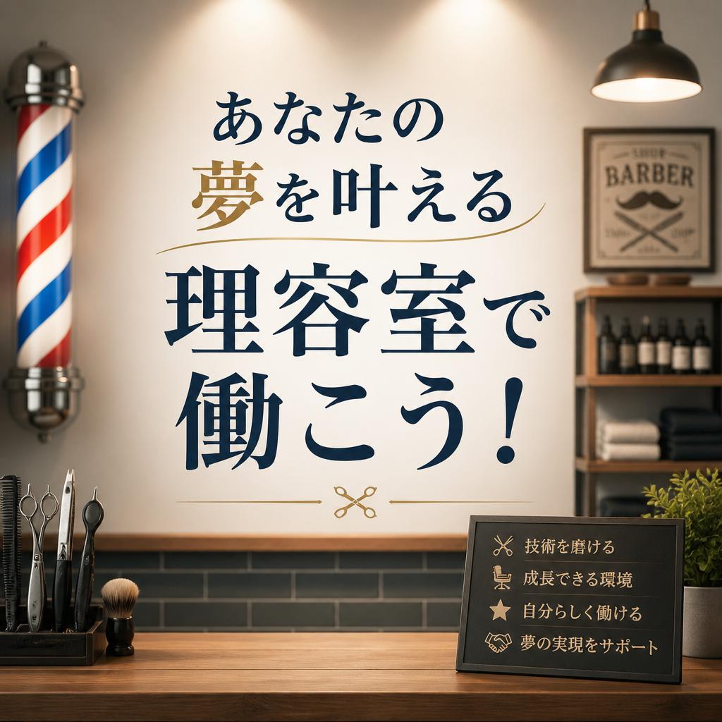 あなたの夢を叶える理容室で働こう！