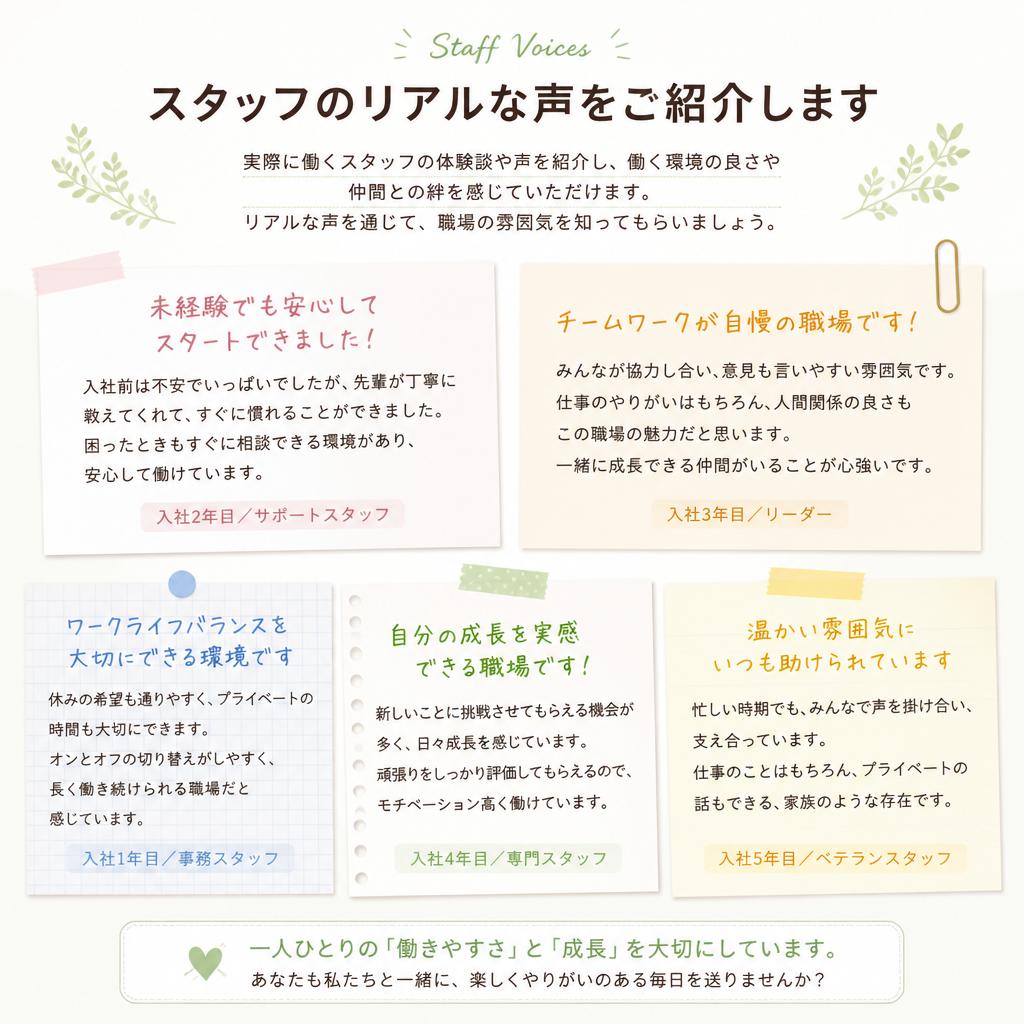 スタッフの声