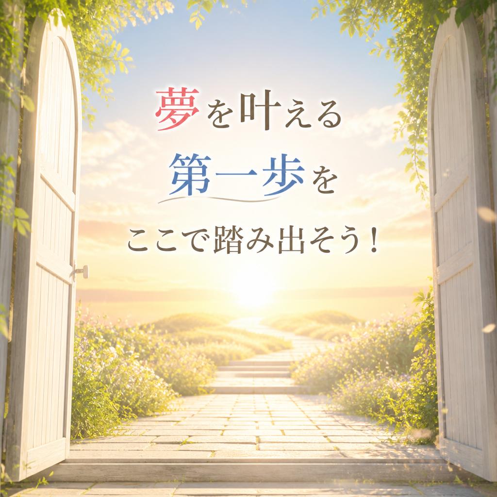 夢を叶える第一歩をここで踏み出そう！